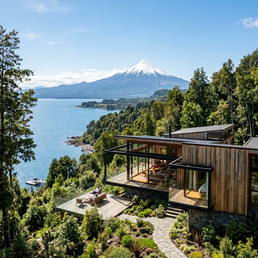 Casa de madera con vista al entorno natural — Calafate Propiedades
